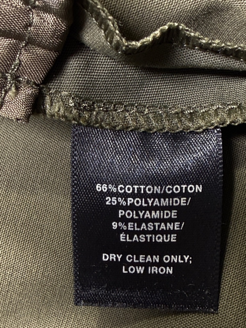 Lafayette 148 Lexington Bleecker Pants Trouser 14 Olive Cropped Side Zip Career - Picture 15 of 16